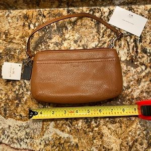 COACH, New Wristlet with tags, brownish color